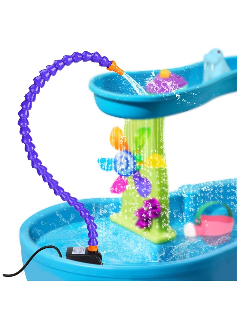 Water Table Pump - Kids Water Table Accessories Fit for Step2, Pump for Water Table with Super Suction Cup 10FT Long Waterproof Cord, Easy to Use, Safe Fun Summer Outdoor Water Game Toys for Kids - Image 1