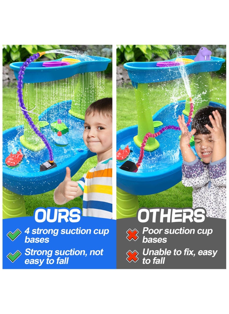 Water Table Pump - Kids Water Table Accessories Fit for Step2, Pump for Water Table with Super Suction Cup 10FT Long Waterproof Cord, Easy to Use, Safe Fun Summer Outdoor Water Game Toys for Kids - Image 2