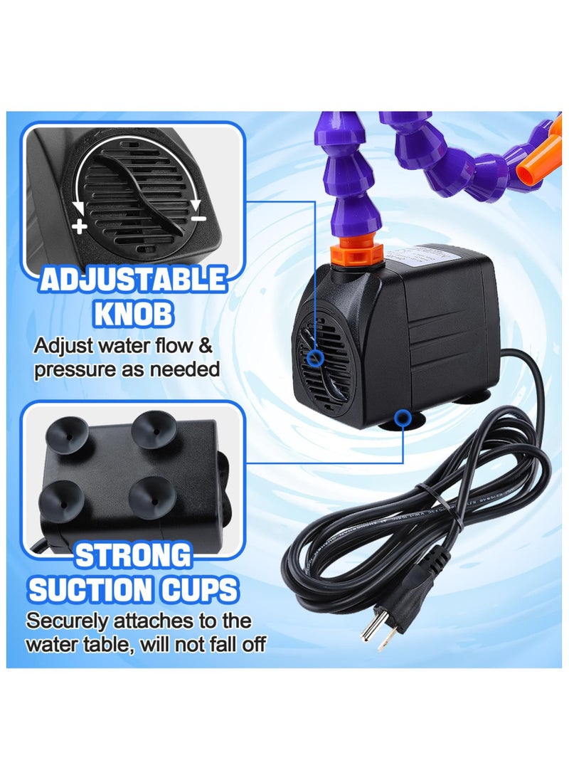 Water Table Pump - Kids Water Table Accessories Fit for Step2, Pump for Water Table with Super Suction Cup 10FT Long Waterproof Cord, Easy to Use, Safe Fun Summer Outdoor Water Game Toys for Kids - Image 4