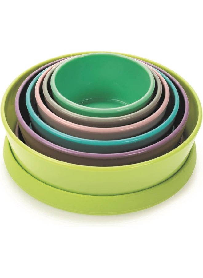 melii - Stacking And Nesting Food Storage Containers With Silicone Lids - 12 Piece Set - Image 1