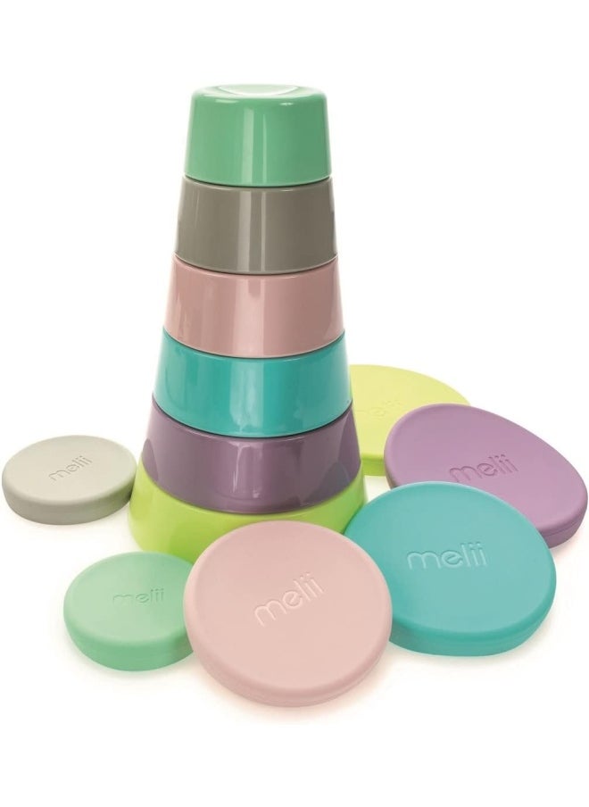 melii - Stacking And Nesting Food Storage Containers With Silicone Lids - 12 Piece Set - Image 1