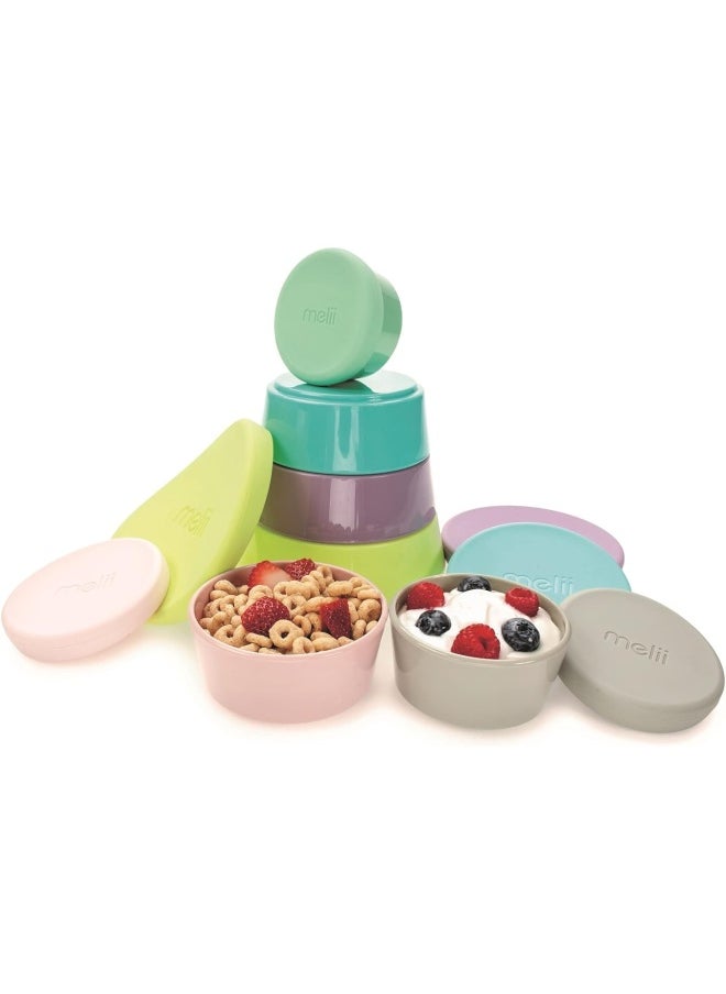 melii - Stacking And Nesting Food Storage Containers With Silicone Lids - 12 Piece Set - Image 1