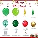 AobkDeco 284PCS Christmas Balloon Garland Arch Kit With lime Green Dark green Red Balloons Exploding Star Balloons for Christmas Party Decorations Supplies - Image 4