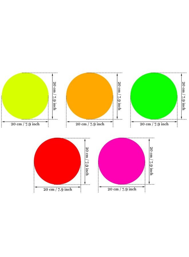 WILLBOND 25 Sheets Neon Papers Glow Party Decoration DIY Dance Floor Moves Games Classic Twister UV Reactive Multi Colored Double Sided Card Stock for Black Light Neon Birthday Wedding Fluorescent - Image 2