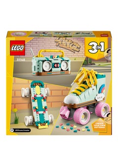 LEGO مبدع 3 في 1 حذاء رولر ريترو إلى سكتة مصغرة إلى راديو بوم بوكس ، مجموعة ألعاب للأطفال ، فكرة هدية عيد ميلاد للأولاد والبنات الذين تتراوح أعمارهم بين 8 سنوات وما فوق (342 قطعة) 31148  - Image 3
