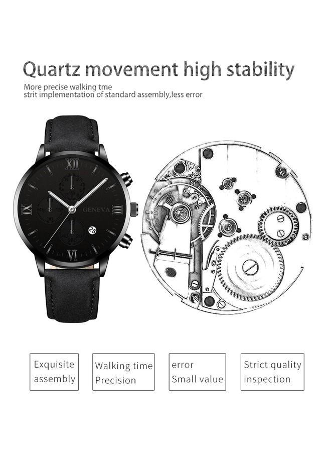 Geneva Men's Fashion Style Quartz Analog Watch  - Image 2