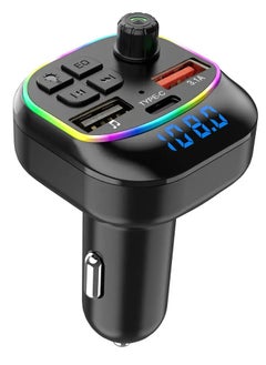 BOLICE BO-X11 BT5.3 FM Transmitter Car MP3 Player Dual USB fast charger Handsfree call Car kit FM modulator with LED light  - Image 1
