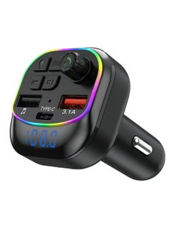 BOLICE BO-X11 BT5.3 FM Transmitter Car MP3 Player Dual USB fast charger Handsfree call Car kit FM modulator with LED light  - Image 2