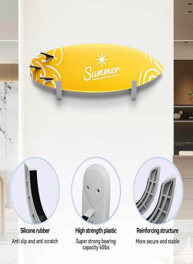 TWO STONES Surfboard Rack for Wall | Surfboard Wall Mount | Paddle Board Rack | Surfboard Wall Rack | Paddle Board Wall Rack | Surf Board Wall Mounts | Surf Rack for Board Storage (Grey) - Image 3