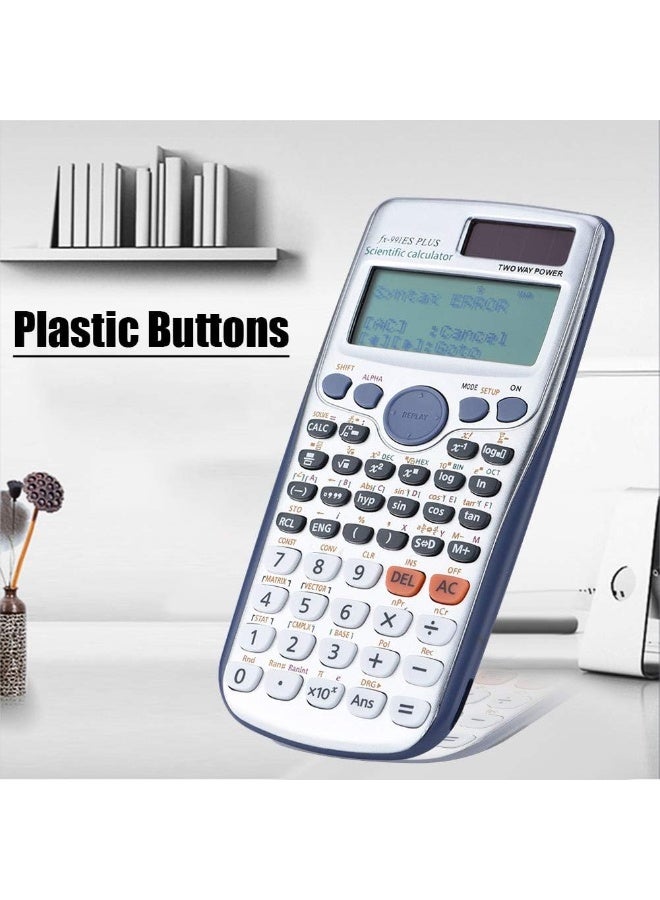 الة حاسبة علمية fx-991ES PLUS محمولة مع شاشة LCD، متعددة الوظائف للطلاب متعددة الوظائف للمنتجات المكتبية والالكترونيات والرياضيات الاساسية - Image 4