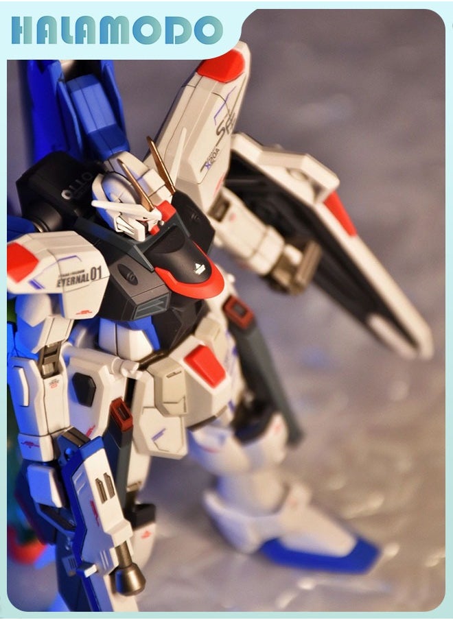 HALAMODO Gundam Xingdong HG Reborn Freedom - ZY - 06 Action Figure Mecha Assembly Model with Stand, a Super Cool Desktop Decoration, an Assembly Toy Loved by Both Boys and Girls  - Image 5