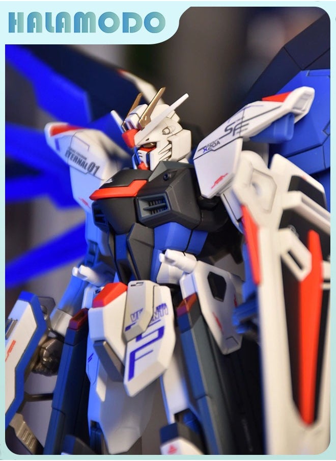 Gundam Xingdong HG Reborn Freedom - ZY - 06 Action Figure Mecha Assembly Model with Stand, a Super Cool Desktop Decoration, an Assembly Toy Loved by Both Boys and Girls