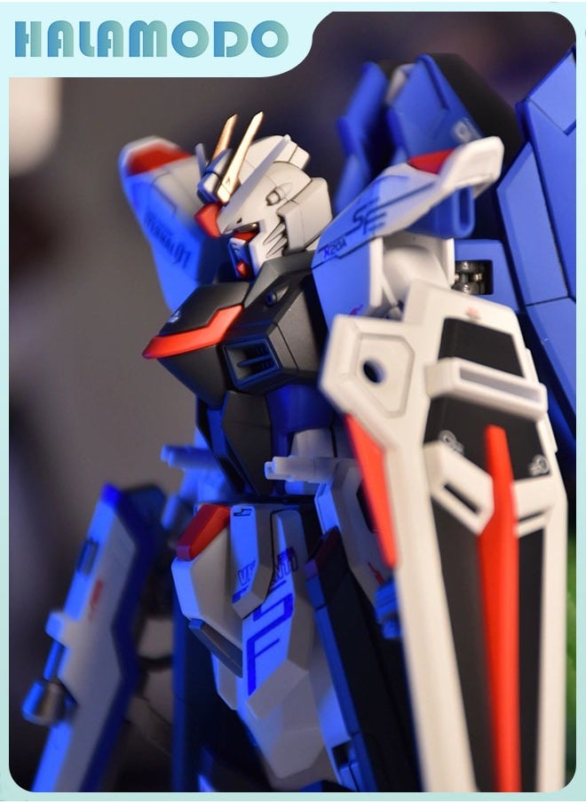 Gundam Xingdong HG Reborn Freedom - ZY - 06 Action Figure Mecha Assembly Model with Stand, a Super Cool Desktop Decoration, an Assembly Toy Loved by Both Boys and Girls