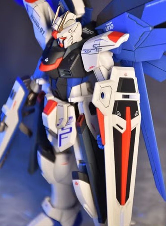 HALAMODO Gundam Xingdong HG Reborn Freedom - ZY - 06 Action Figure Mecha Assembly Model with Stand, a Super Cool Desktop Decoration, an Assembly Toy Loved by Both Boys and Girls - Image 5