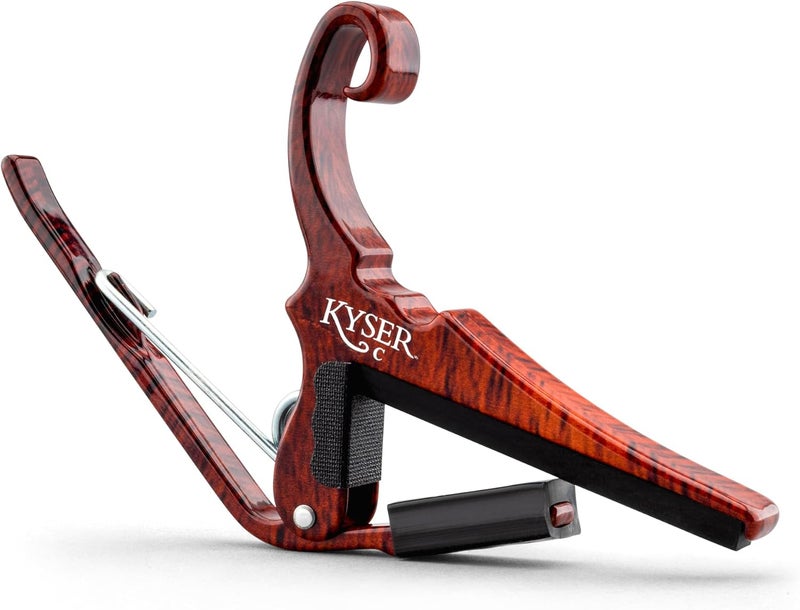 Kyser Musical Products Quick-Change Guitar Capo, KGCRWA, Rosewood - For Classical Guitars, Made in USA, Quality, Strong, Lightweight, Quick & Easy Key Changes, Innovative, Perfect Fit For Classicals - Image 1