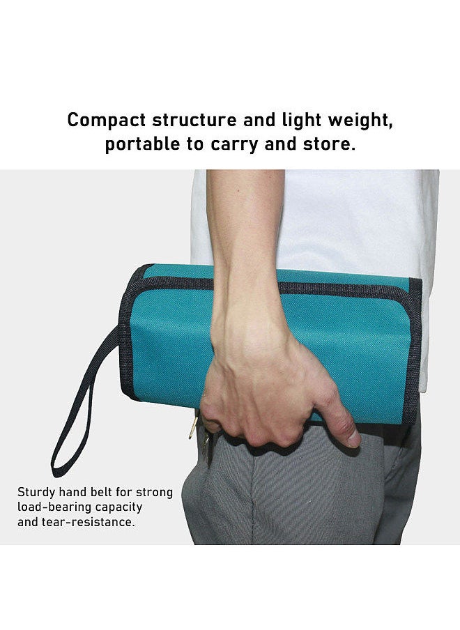 PENGGONG Coil-Type Bag Thickened Tool Bag Wear-resistant Storage Bag for Maintenance Tool Multifunctional Large Capacity Canvas Bag