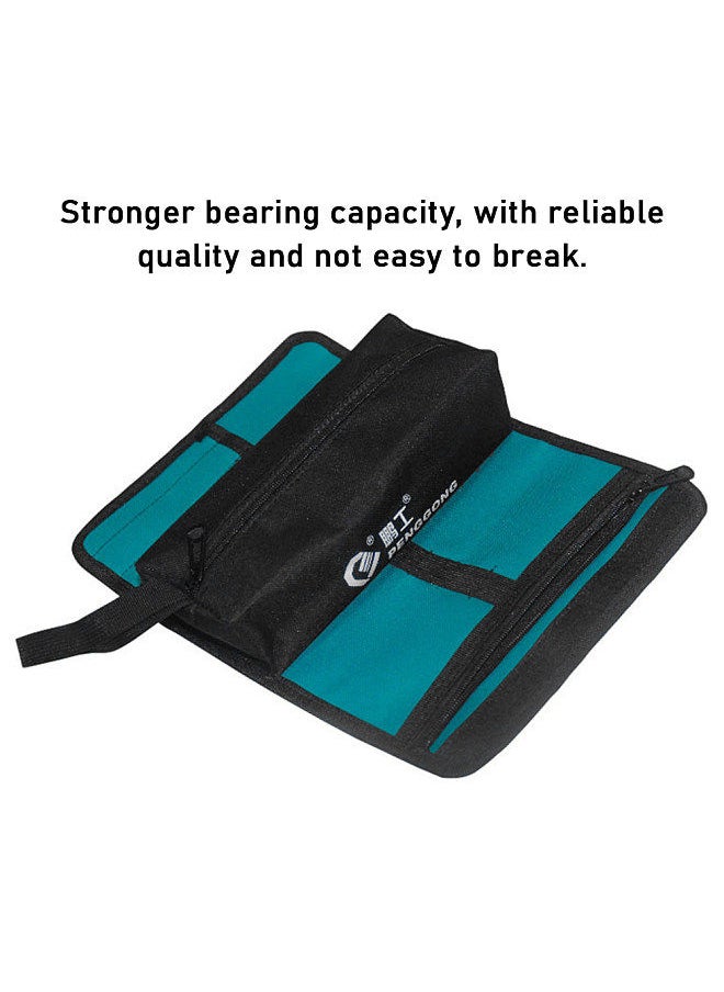 PENGGONG Coil-Type Bag Thickened Tool Bag Wear-resistant Storage Bag for Maintenance Tool Multifunctional Large Capacity Canvas Bag
