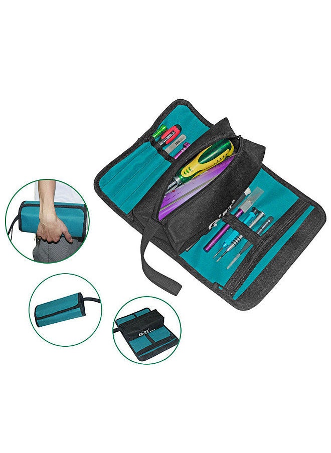 PENGGONG Coil-Type Bag Thickened Tool Bag Wear-resistant Storage Bag for Maintenance Tool Multifunctional Large Capacity Canvas Bag