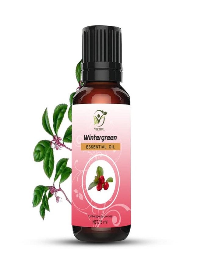افتراضي زيت وينترغرين العطري للشعر والبشرة، نقي، طبيعي، وغير مخفف، للاستخدام في العلاج العطري، درجة علاجية، 15 مل - Image 1