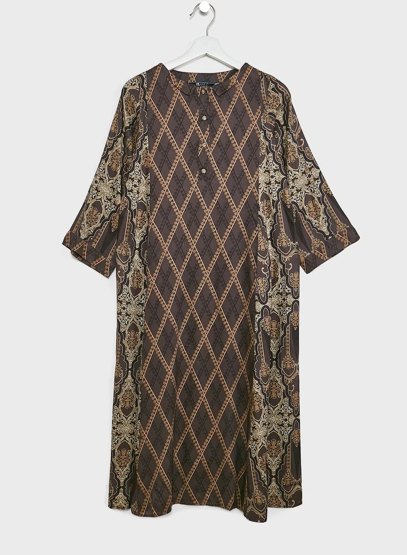 Nishat Linen Kids Printed Jalabiya