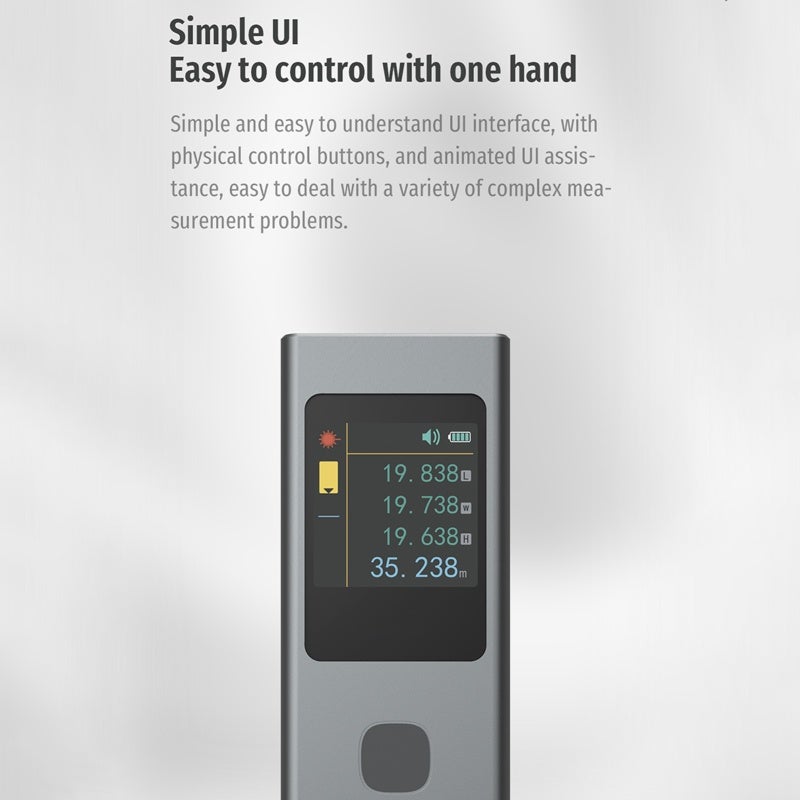 ATuMan Infrared Distance Meter 40m ±2mm Accuracy Backlit Screen - Versatile Measurement Functions Reliable Digital Rangefinder for Construction Interior Design - Image 5