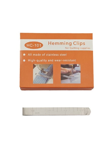 Generic Metal Sewing Hemming Clips 3-Inch Ruler Quilting Boxed 