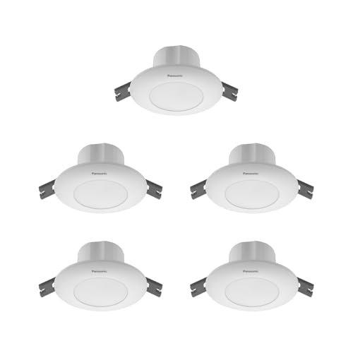 Panasonic 3W LED Deep Junction Box Downlight | 3 Watt Ceiling Light | Cutout - 46mm (Round, Cool White, Pack - 5) - Image 1