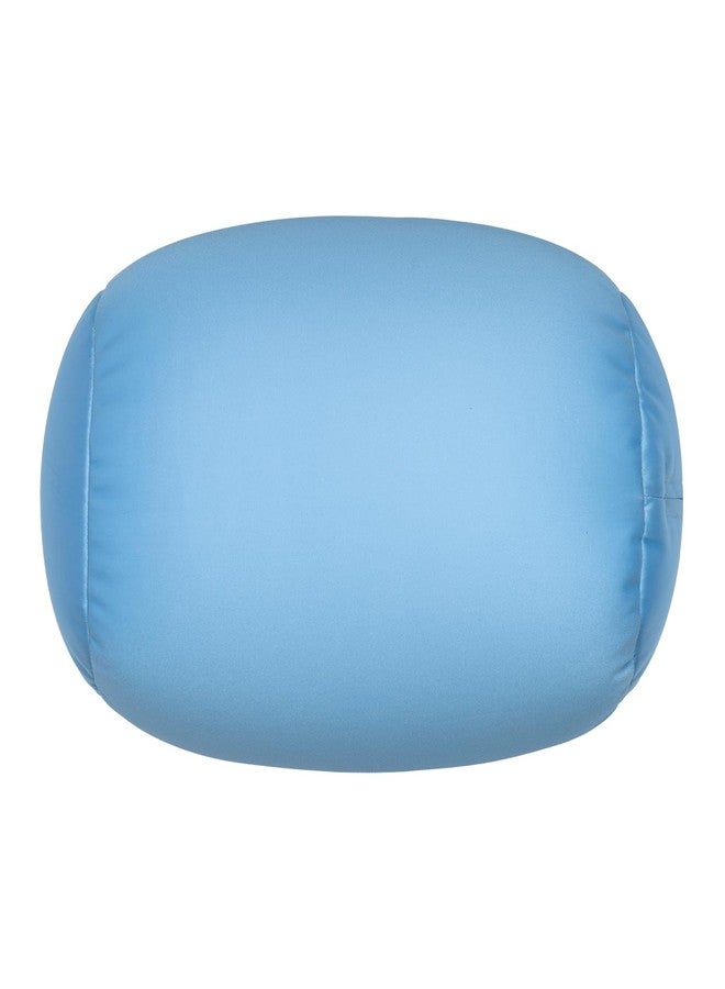 Focustree Microbead Neck Body Pillow Tube Microbead Bolster Bean Smooth Cool Pillow Neck Cervical Roll Pillow for Sleeping 7 x 12Inch Throw Travel Pillow(Maya Blue) - Image 2