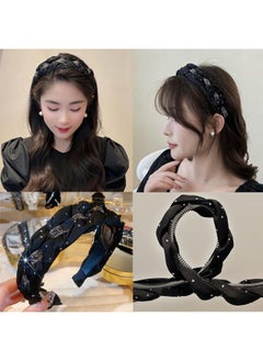 Kriccio Headbands Rhinestone Crystal Head Bands Diademas Para Mujer De Moda Padded Hair Accessories No Slip Hairbands For Girls Women05206  - Image 1