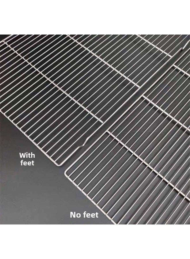Baking Utensils 40*60 Thick Stainless Steel Cooling Rack Cake Cooling Net Bread Drying Net Snack Drying Rack-Specifications:40*60 With Feet Stainless Steel - Image 2