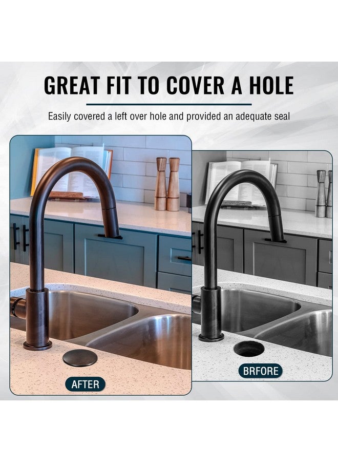 ليفيدي غطاء فتحة حوض المطبخ مقاس 2 بوصة، غطاء فتحة الصنبور، غطاء فتحة صنبور حوض المطبخ المصنوع من الفولاذ المقاوم للصدأ، غطاء سدادة معدنية (برونزي مطلي بالزيت) - Image 5