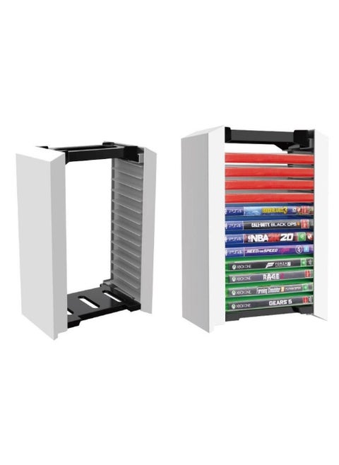 Play Station 5 4 CD Disks Card Holder Game Card Box for PS4 PS5 Game CD Case Storage Stand Holder Bracket for PlayStation Video Game Holder Video Game Tower