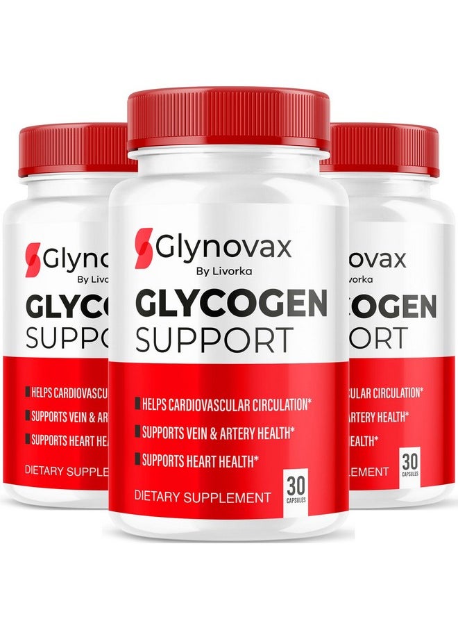 LIVORKA (3 Pack) Glynovax Pills, Glynovax All-Natural Support Pills, Glynovax Official Advanced Formula, Glynovax for Optimal Health, Glynovax Support Pills Reviews, 90 Capsules for 3 Months  - Image 1
