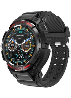 Smart Watch for Outdoor Waterproof Smartwatch Bluetooth Dail Calls Speaker 1.43'' HD Touch Screen Smart Watch with Wirelessly Earbuds 2 in 1 Compatible with iPhone Android