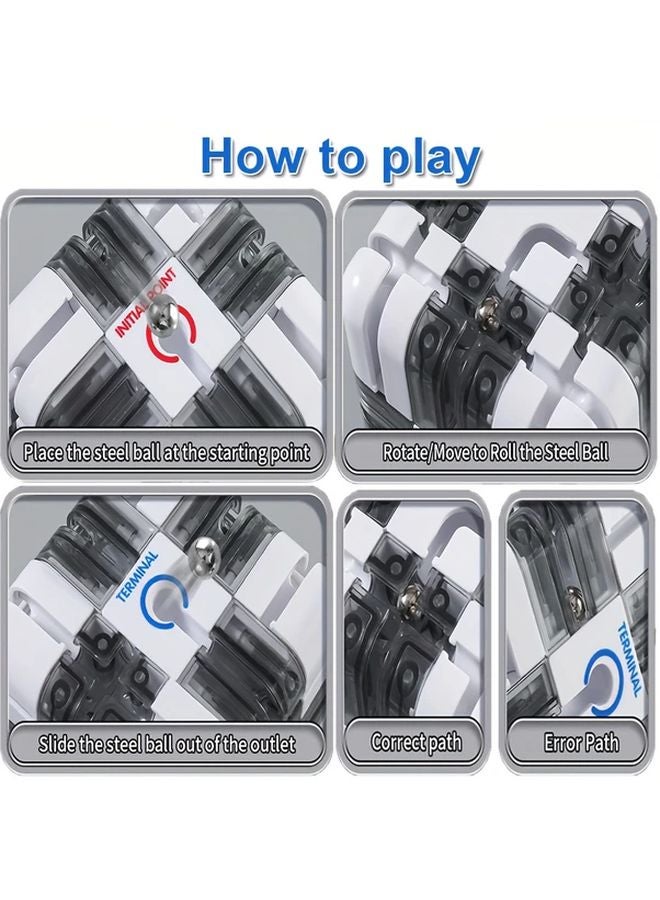 Maze Cube 3D Puzzle Brain Teaser Educational Toy For Children And Adults Christmas Gift - Image 5