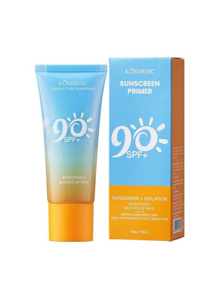Kormesic واقي من الشمس مزدوج الأنبوب والتمهيدي 50 جرام - Image 1