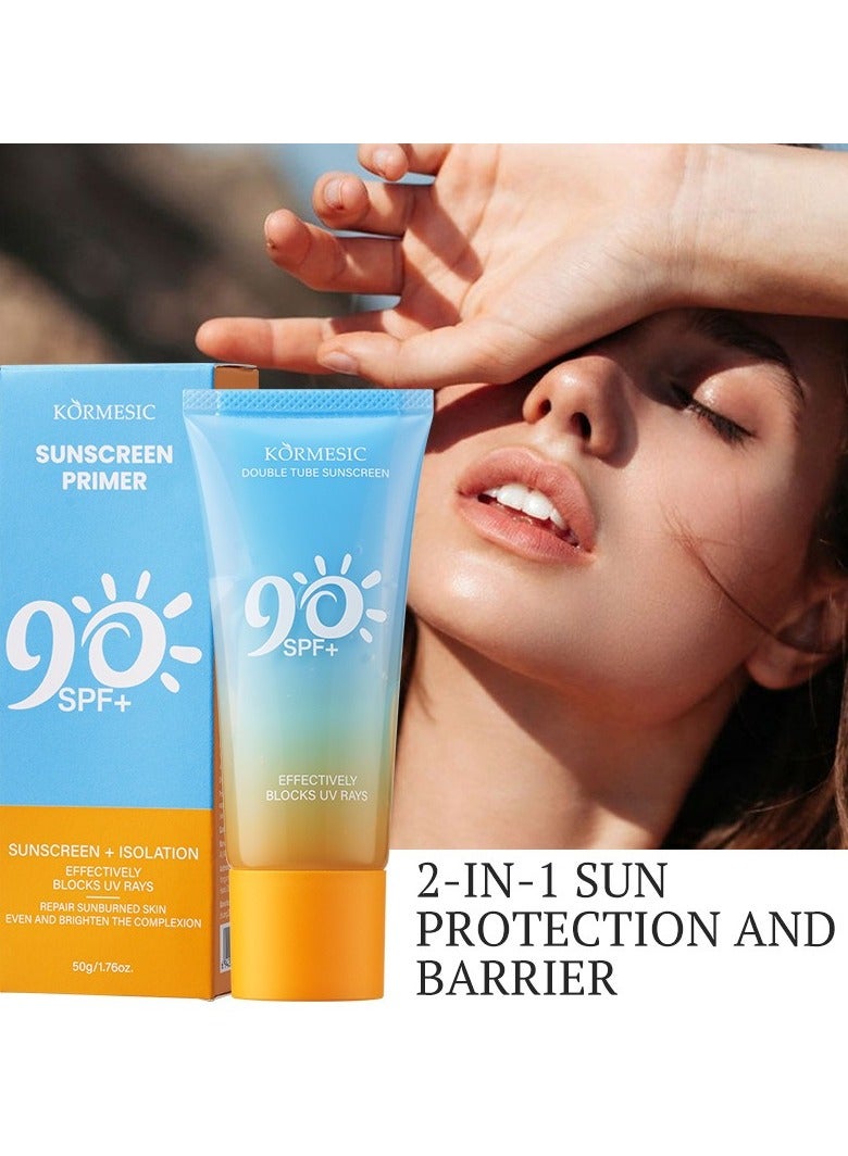Kormesic واقي من الشمس مزدوج الأنبوب والتمهيدي 50 جرام - Image 3