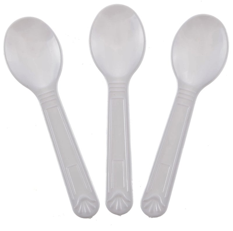 Mini Plastic Tasting Spoons And Ice Cream Spoons Pack with 100 spoons