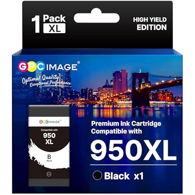 950XL AND 951XL INK CARTRIDGES COMBO PACK COMPATIBLE FOR HP 950 951 INK CARTRIDGES COMBO PACK USE FOR OFFICEJET PRO 8600 8610 8615 8620 8625 8100 8630 8660 276DW 251DW, BLACK - Image 2