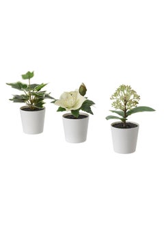 FEJKA 3-Piece Artificial Plant with Pot Multicolour  - Image 1
