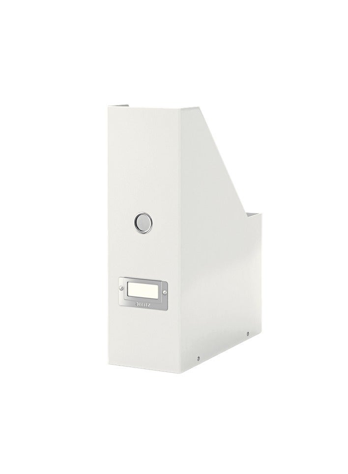 LEITZ Magazine File Click & Store with label holder for indexing on the back and front. Collapsible for space saving storage when not in use. Made of strong, premium cardboard - Image 1