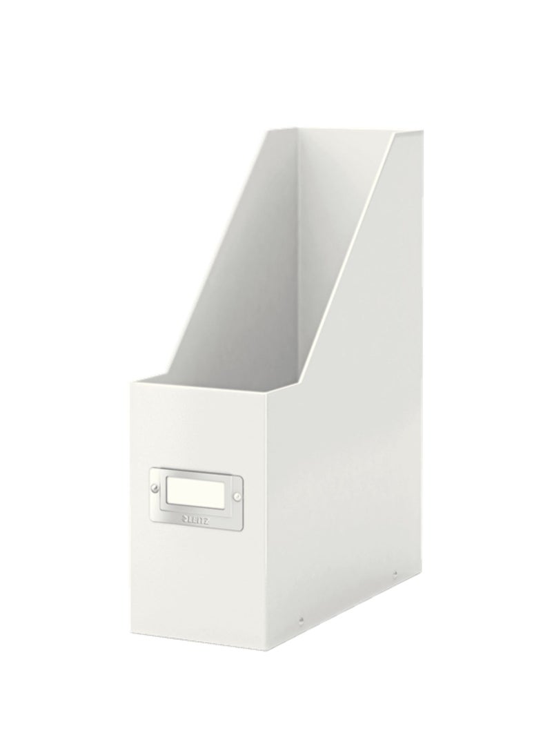 LEITZ Magazine File Click & Store with label holder for indexing on the back and front. Collapsible for space saving storage when not in use. Made of strong, premium cardboard - Image 2