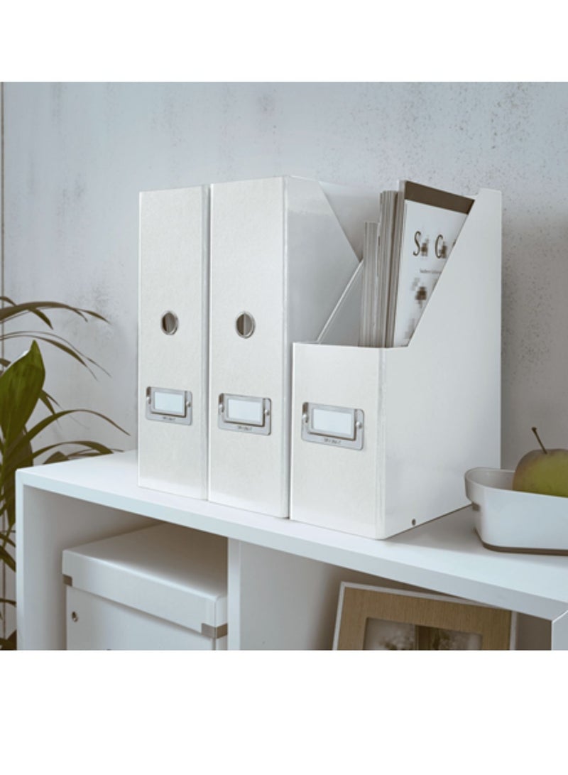 LEITZ Magazine File Click & Store with label holder for indexing on the back and front. Collapsible for space saving storage when not in use. Made of strong, premium cardboard - Image 3