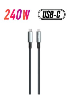 JBQ 240W Super Fast Power Delivery Type-C to Type-C PD Cable Charge And Sync 40Gbps Transfer Speed OD6.0 Bold Wire 1M  - Image 1