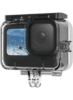 AL RAID TELESIN Upgraded 60M/196FT Waterproof Case for GoPro Hero 12/11/10/9 Black Waterproof Coating to The Lens, Underwater Dive Case Housing Shell for GoPro 12, 6 × Anti-Fog Sheets, All Scenarios Available  - Image 1