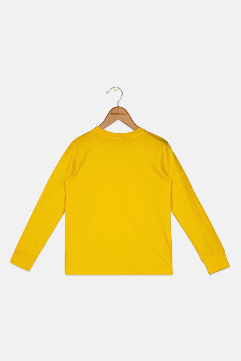 Hamleys x Paw Patrol Kids Boy Crew Neck Long Sleeve Graphic Print T-Shirt, Yellow - Image 3