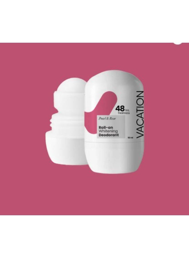 VACATION Vacation 48H Whitening & Soothing Roll-On Deodorant Pearl & Rose Scent with Alpha Arbutin, Limonene & Aloe Vera for Women - Image 2
