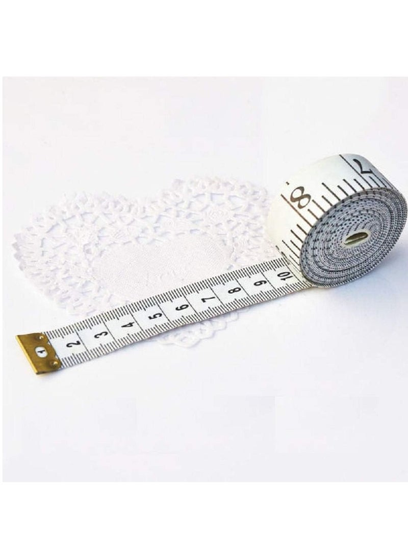 FASHION HOME - Body Measuring Tape With Cartoon Design 60inch 150cm Double Scale Retractable Push and Lock Soft Tape Measure 2pcs - Image 1