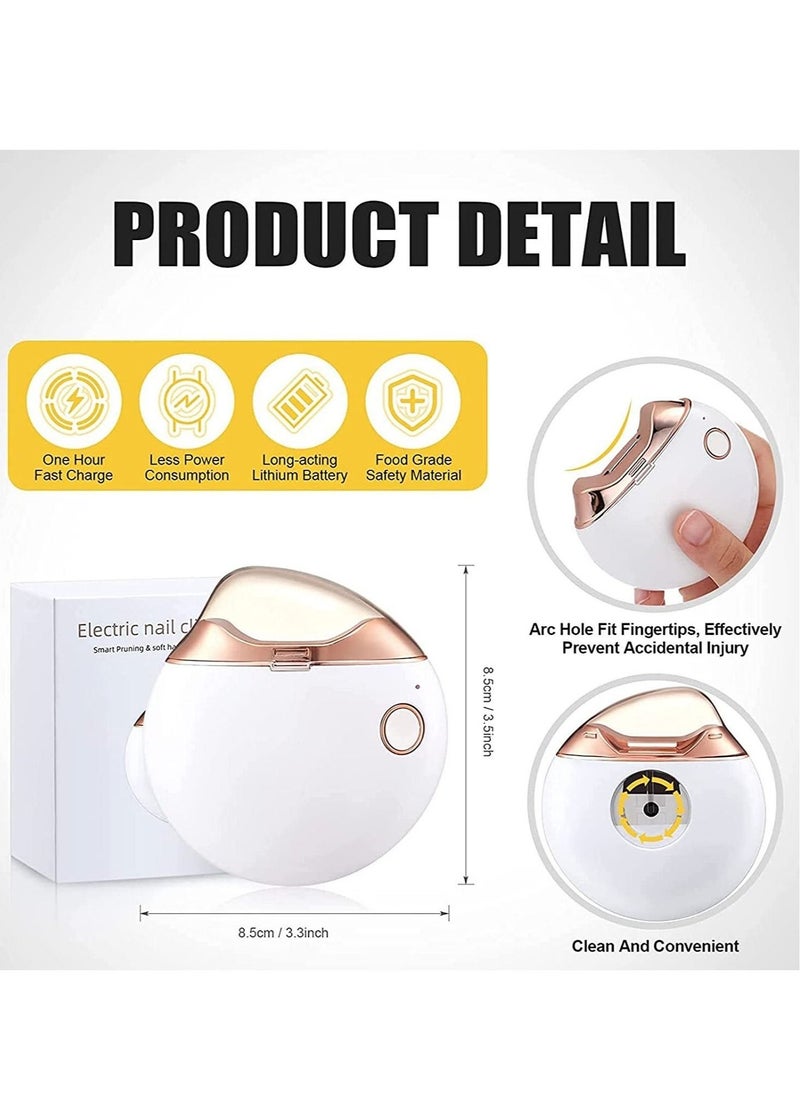 ELTRAZONE Automatic Nail Clipper, Electric Nail Clippers Automatic Safety Fingernail Cutter - Image 2
