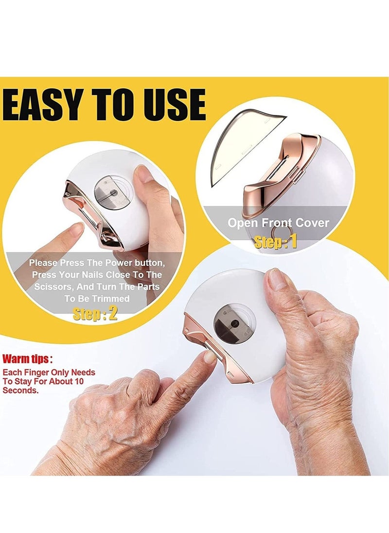 ELTRAZONE Automatic Nail Clipper, Electric Nail Clippers Automatic Safety Fingernail Cutter - Image 3